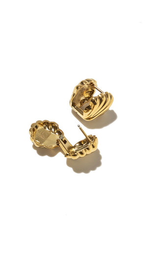 BRENDA GRANDS JEWELRY DOUBLE SHELL EARRINGS