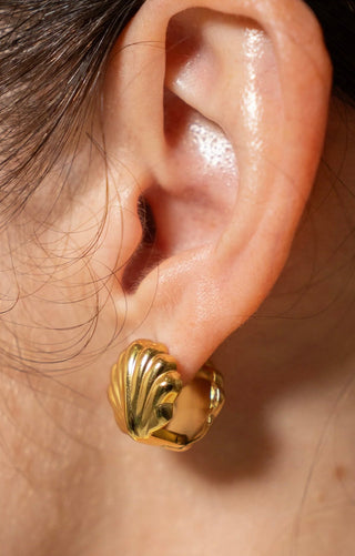 BRENDA GRANDS JEWELRY DOUBLE SHELL EARRINGS