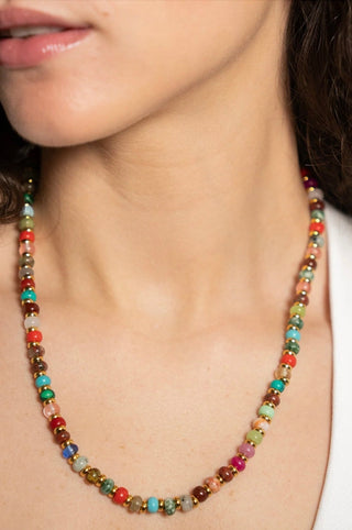 BRENDA GRANDS JEWELRY GEMSTONE BEAD NECKLACE