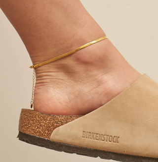 BRENDA GRANDS JEWELRY HERRINGBONE ANKLET