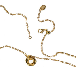 BRENDA GRANDS JEWELRY LOOPED DUO LINK NECKLACE