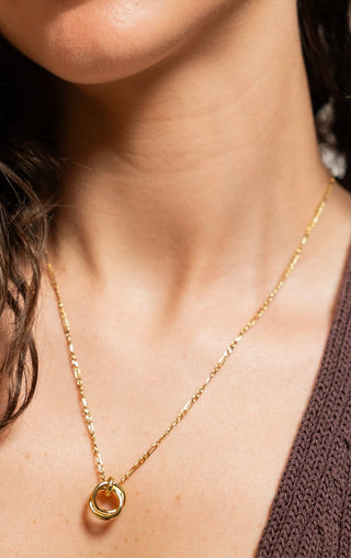BRENDA GRANDS JEWELRY LOOPED DUO LINK NECKLACE