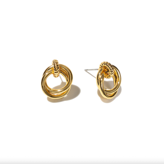 BRENDA GRANDS JEWELRY LOOPED DUO LINK STUDS