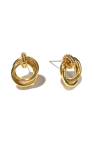 BRENDA GRANDS JEWELRY LOOPED DUO LINK STUDS