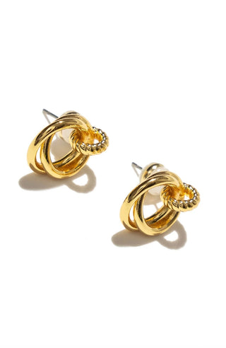 BRENDA GRANDS JEWELRY LOOPED DUO LINK STUDS