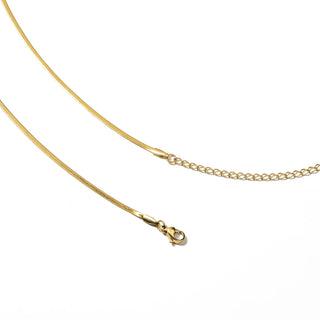 BRENDA GRANDS JEWELRY MICRO HERRINGBONE NECKLACE