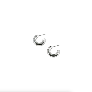 BRENDA GRANDS JEWELRY MINI SILVER BUBBLE HOOPS
