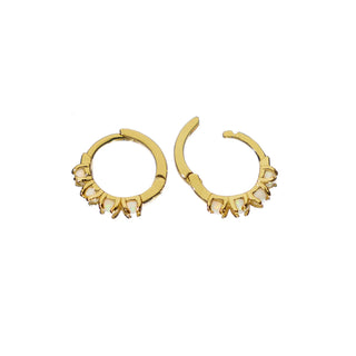 BRENDA GRANDS JEWELRY OPAL HUGGIES