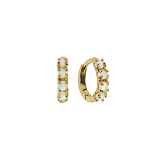BRENDA GRANDS JEWELRY OPAL HUGGIES