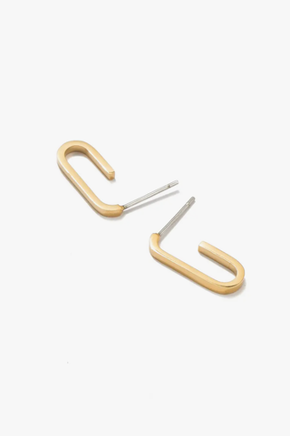 BRENDA GRANDS JEWELRY PAPERCLIP HOOPS