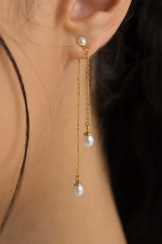 BRENDA GRANDS JEWELRY PEARL DROP EARRINGS