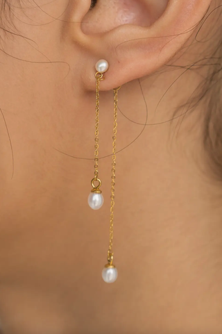 BRENDA GRANDS JEWELRY PEARL DROP EARRINGS