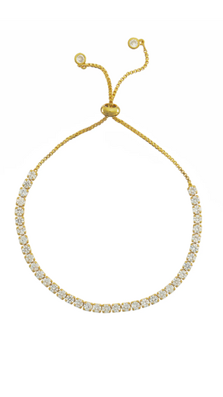 BRENDA GRANDS JEWELRY PULL TIE TENNIS BRACELET