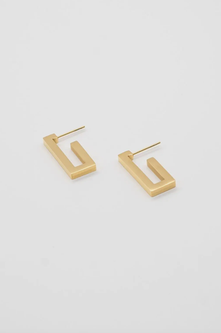 BRENDA GRANDS JEWELRY RECTANGULAR HOOPS
