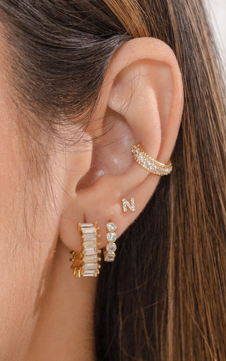 BRENDA GRANDS JEWELRY SHINY HUGGIES