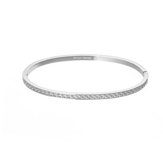 BRENDA GRANDS JEWELRY SILV DAINTY DIAMOND BANGLE