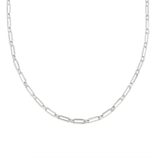 BRENDA GRANDS JEWELRY SILVER PAPER CLIP CHAIN