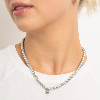 BRENDA GRANDS JEWELRY SILVER PEARLS NECKLACE