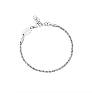 BRENDA GRANDS JEWELRY SILVER ROPE CHAIN BRACELET