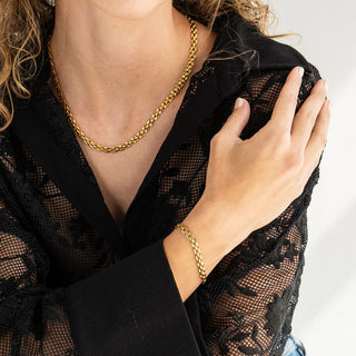 BRENDA GRANDS JEWELRY SQUARED CHAIN NECKLACE