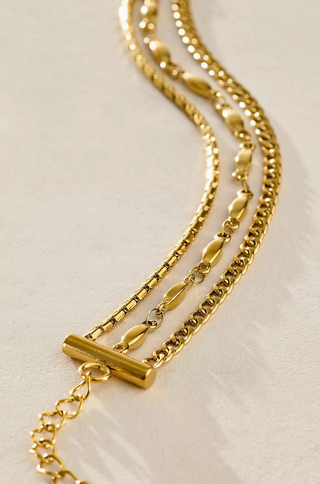 BRENDA GRANDS JEWELRY TRIPLE LAYER ANKLET