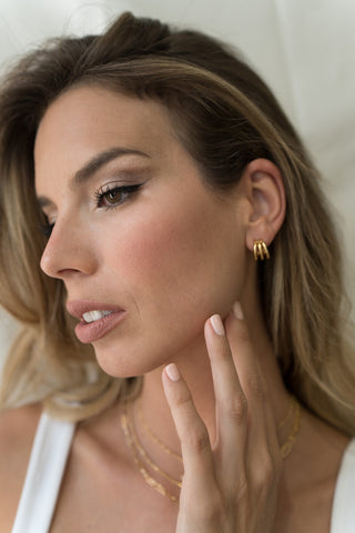 BRENDA GRANDS JEWELRY TRIPLE MINI HOOPS