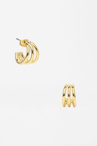 BRENDA GRANDS JEWELRY TRIPLE MINI HOOPS