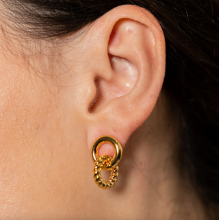 BRENDA GRANDS JEWELRY TWISTED LINK STUDS