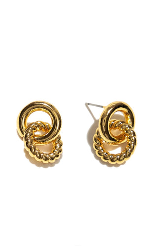 BRENDA GRANDS JEWELRY TWISTED LINK STUDS