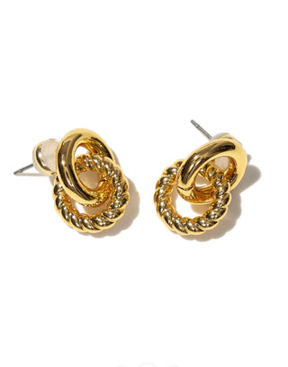 BRENDA GRANDS JEWELRY TWISTED LINK STUDS
