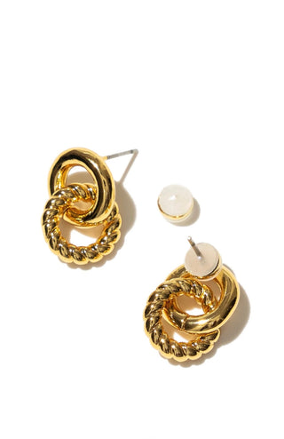 BRENDA GRANDS JEWELRY TWISTED LINK STUDS