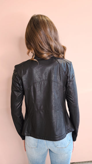 CLARA SUNWOO LIQUID LEATHER JACKET