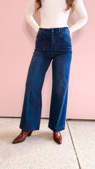 DEAR JOHN DENIM AUDREY MOON SHADE WIDE LEG