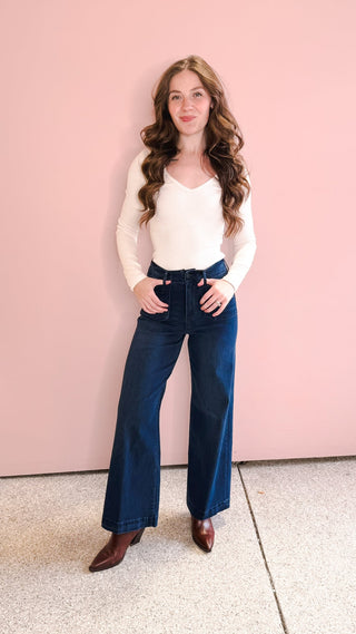 DEAR JOHN DENIM AUDREY MOON SHADE WIDE LEG