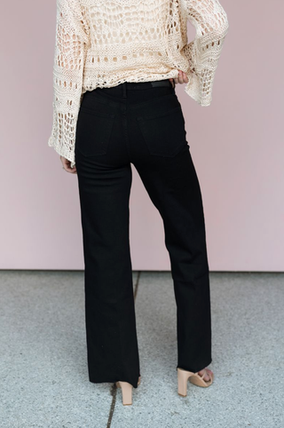 DEAR JOHN DENIM BLACK FIONA WIDE LEG