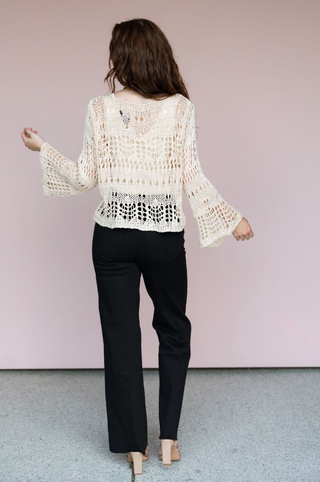 DEAR JOHN DENIM BLACK FIONA WIDE LEG