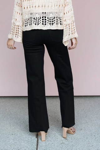 DEAR JOHN DENIM BLACK FIONA WIDE LEG