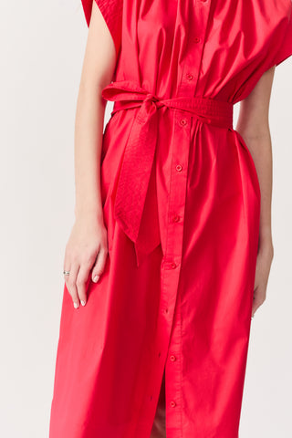 DELUC RED CANCELA DRESS