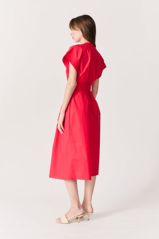 DELUC RED CANCELA DRESS