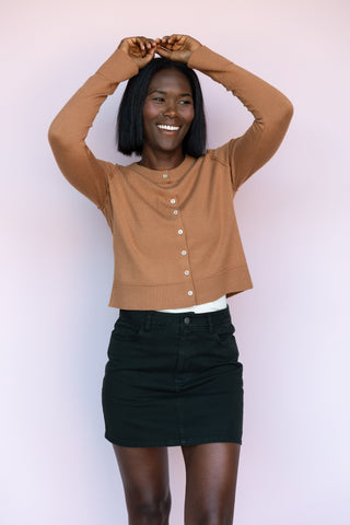 DEX TOFFEE CARDIGAN