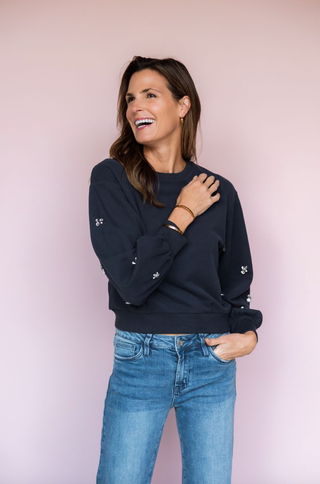 FLOREZ CRYSTAL SLV SWEATSHIRT
