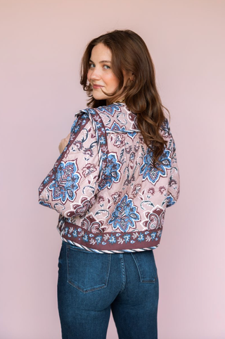FLOREZ QUILTED FLORAL JACKET