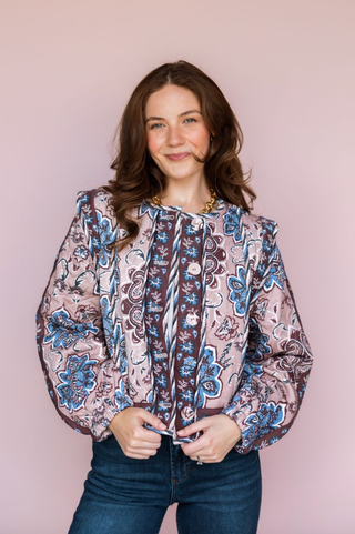 FLOREZ QUILTED FLORAL JACKET