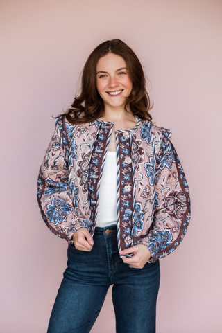 FLOREZ QUILTED FLORAL JACKET