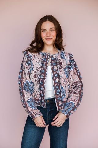FLOREZ QUILTED FLORAL JACKET