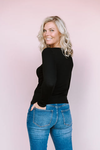 GENTLE FAWN BLACK INGRID TOP