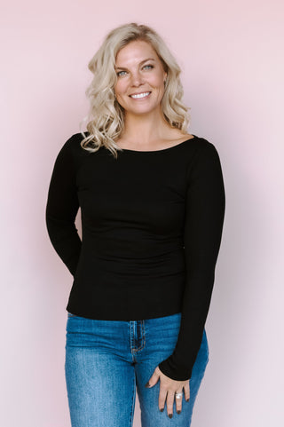 GENTLE FAWN BLACK INGRID TOP