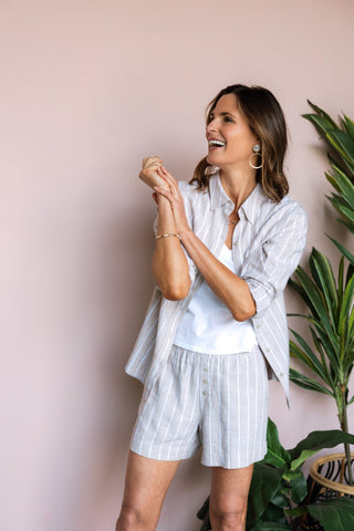 GENTLE FAWN LINEN PORTIA TOP