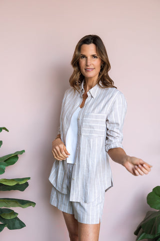 GENTLE FAWN LINEN PORTIA TOP