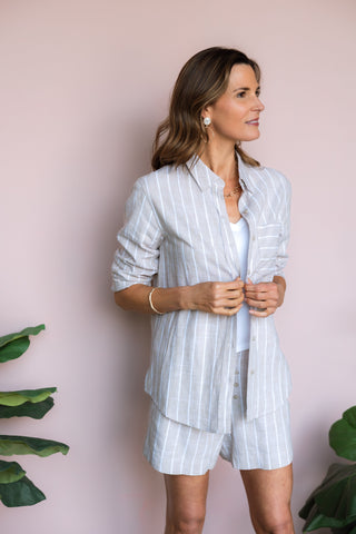 GENTLE FAWN LINEN PORTIA TOP